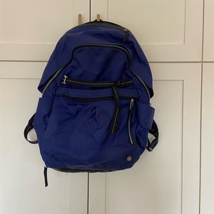 Navy blue Lululemon backpack